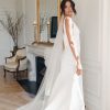 wedding veil, bridal veil, veil with blusher, long veil, chapel veil