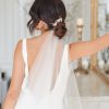 wedding veil, bridal veil, veil with blusher, long veil, chapel veil
