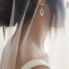 wedding veil, bridal veil, veil with blusher, long veil, chapel veil