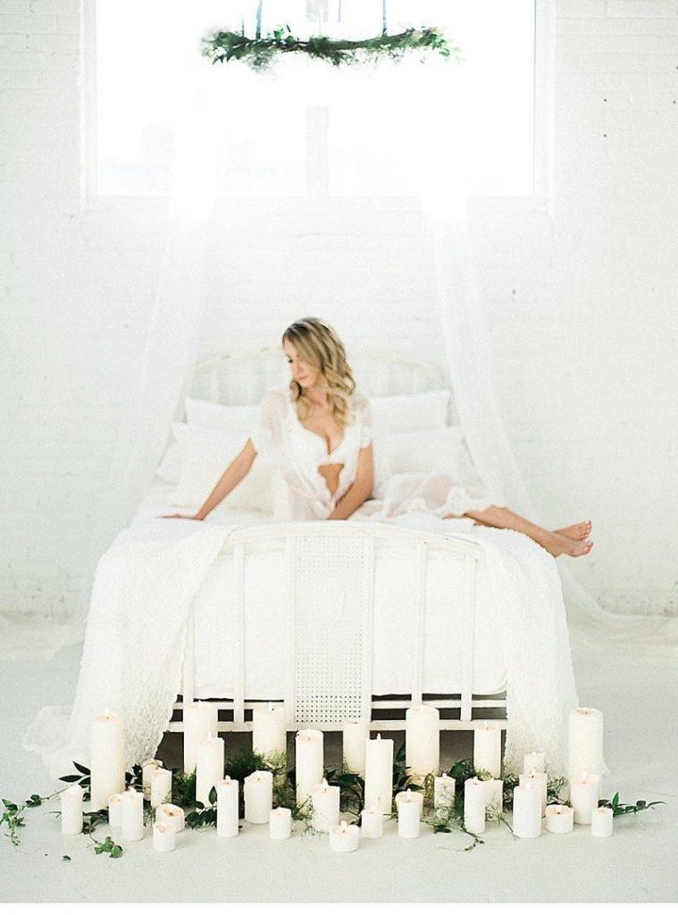 Romantic Bridal Boudoir Featured on Hochzeitsguide