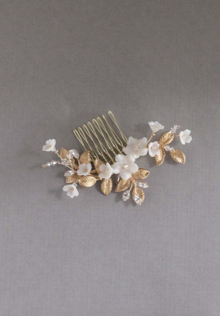Gold - Antique Silver- Bridal Comb - FELICIENNE