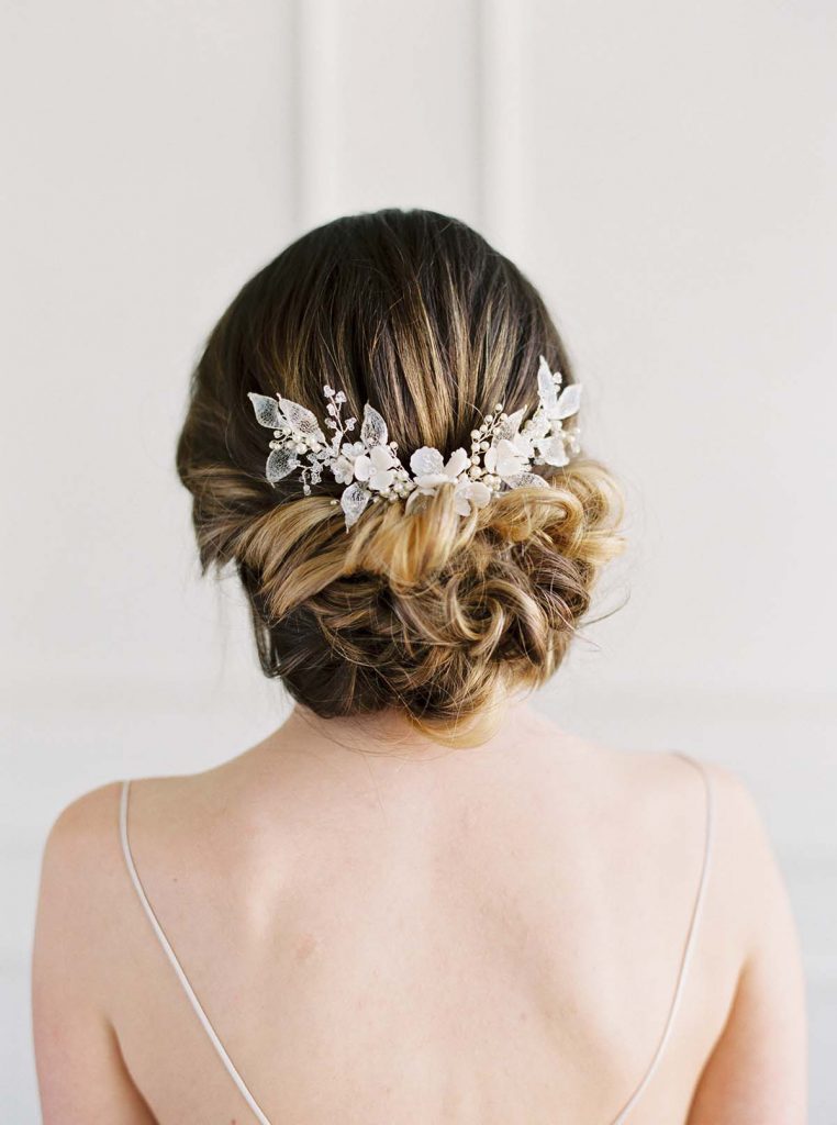 Flowering Bridal Hair Comb | FEUILLES D'ARGENT