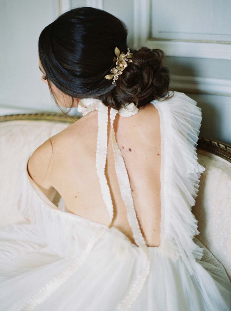 Bridal hair comb le lily