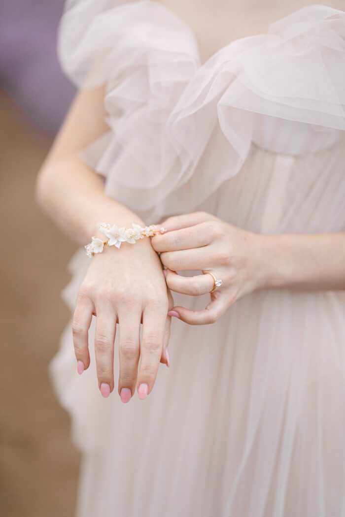 cuff bracelet, wedding bracelet, floral bracelet, bridal bracelet,