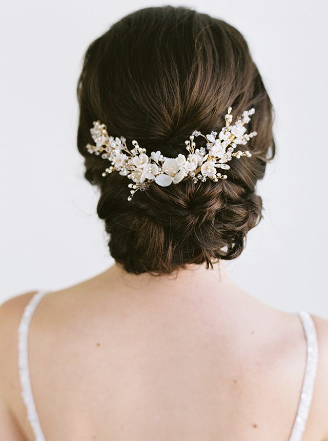 botanical bridal hair vine, wedding hair vine