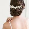 Floral bridal hair piece, wedding hair piece