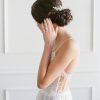 Floral bridal hair piece, wedding hair piece