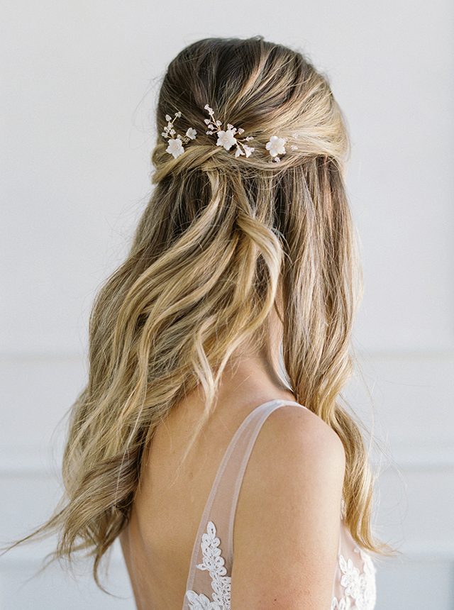 wedding hair pins, floral hair pins, bridal hair pins