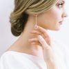 crystal drop earring, crystal bridal earrings, crystal wedding earrings
