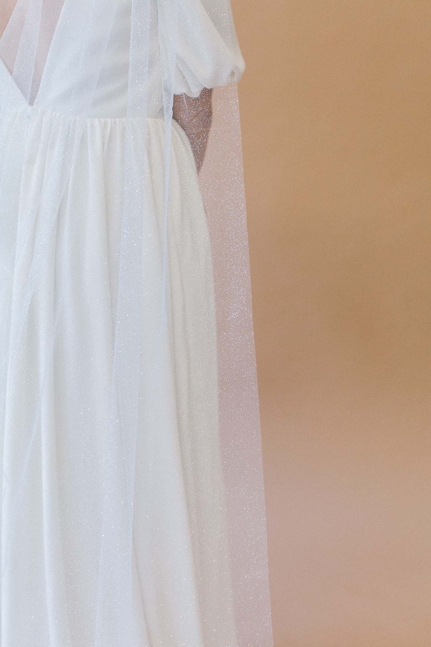draped bridal cape, glitter tulle cape, glitter tulle bridal cape
