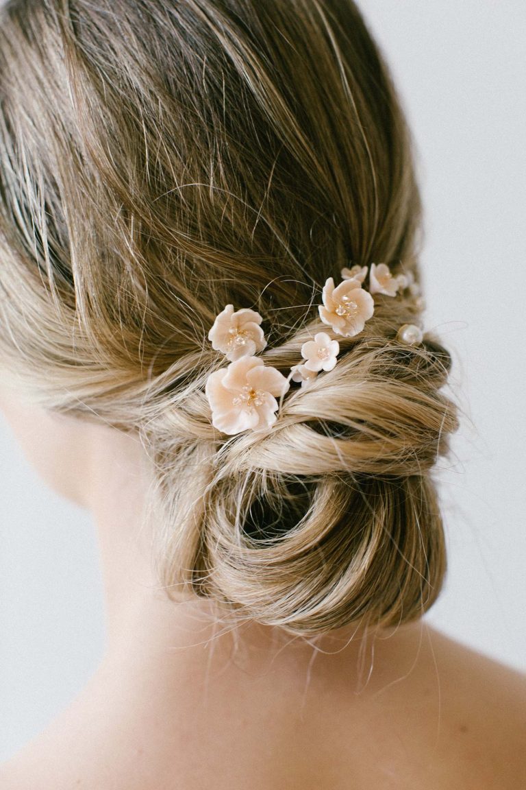 wedding hair pins, bridal hair pins/ flower hair pins