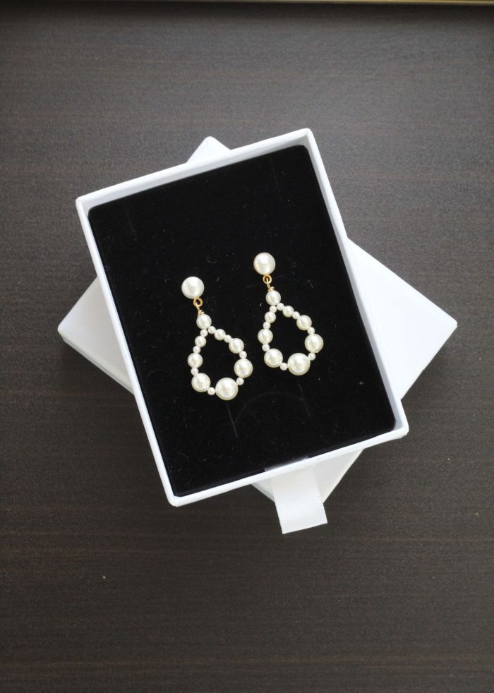 wedding earrings, bridal earrings, pearl earrings