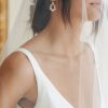 wedding earrings, bridal earrings, pearl earrings