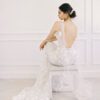 cape veil, detachable cape veil, wedding veil