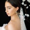 wedding jewellery, bridal jewellery, floral bridal earrings