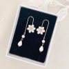 wedding jewellery, bridal jewellery, floral bridal earrings
