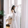 all about romance real bride, wedding crown, bridal hair crown