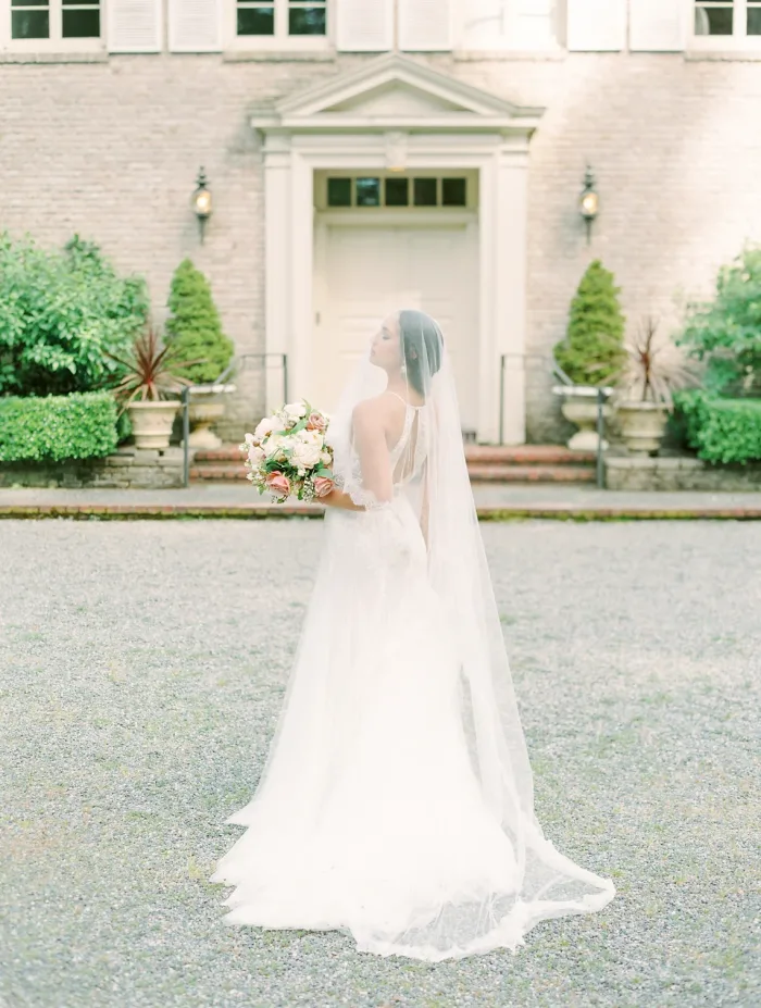 wedding veil, bridal veil, blusher veil, silk tulle veil, lace veil