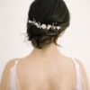 floral bridal headpiece, floral wedding headpiece, bridal headpiece, bridal hair comb