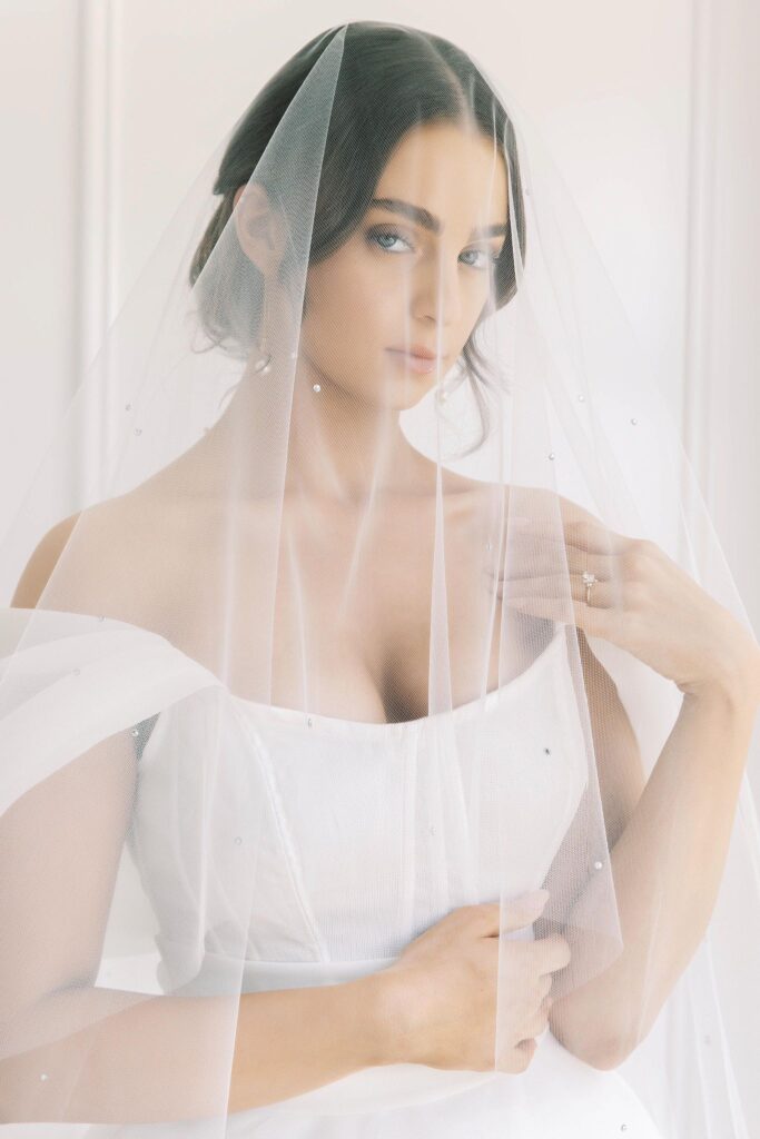 wedding veil, bridal veil, crystal wedding veil, crystal bridal veil