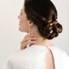 long pearl earrings Australia, wedding earrings, all about romance bridal