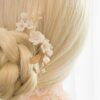 hair pins, wedding hair pins, bridal hair pins, flower hair pins
