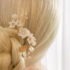 hair pins, wedding hair pins, bridal hair pins, flower hair pins