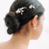 hair pins, wedding hair pins, bridal hair pins, flower hair pins