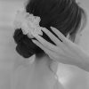 floral bridal hair piece, floral wedding hair piece, all about romance bridal