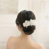 floral bridal hair piece, floral wedding hair piece, all about romance bridal