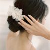 floral bridal hair piece, floral wedding hair piece, all about romance bridal