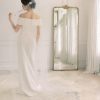 monogramed veil, personalised veil, flower veil, juliet cap veil