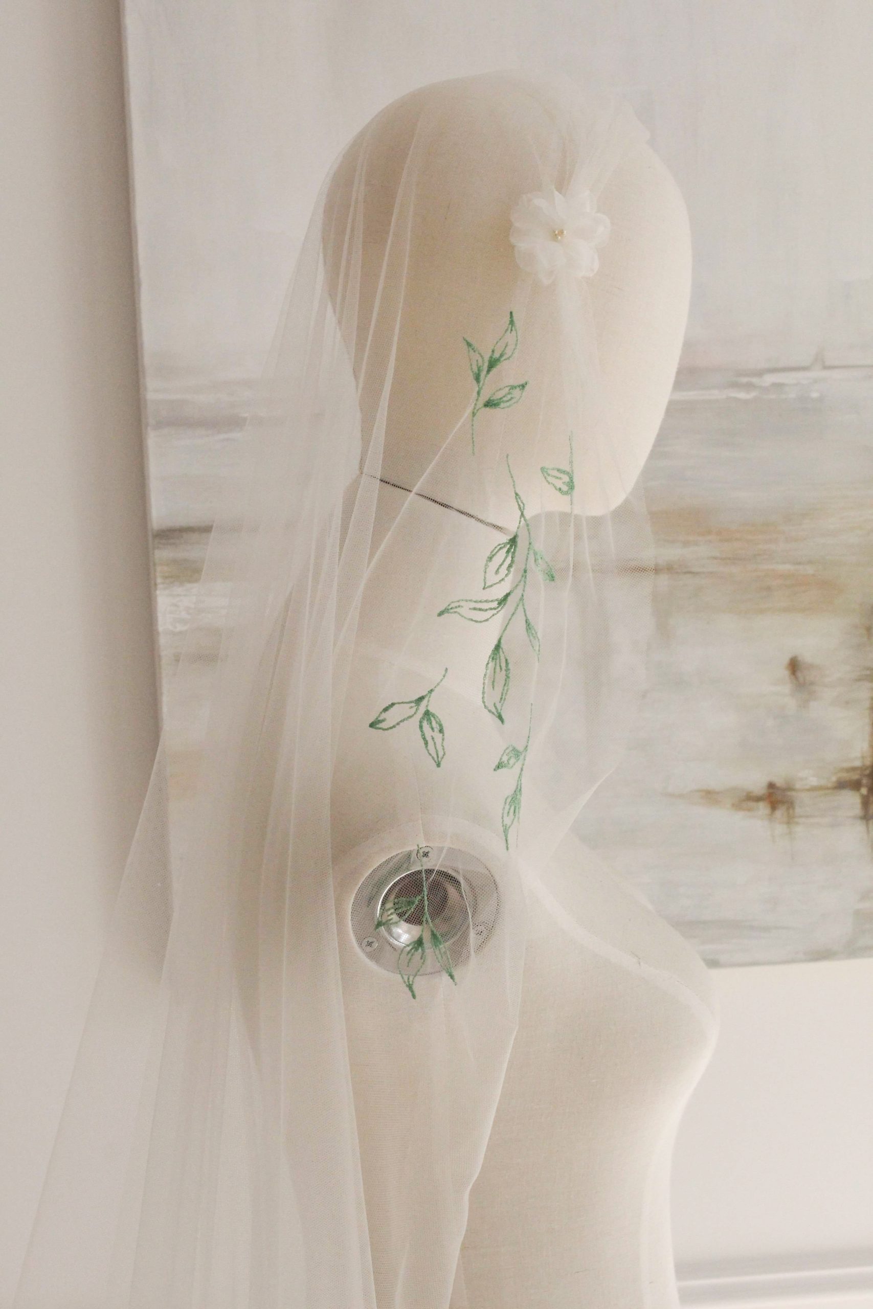 Custom Veil Embroidery