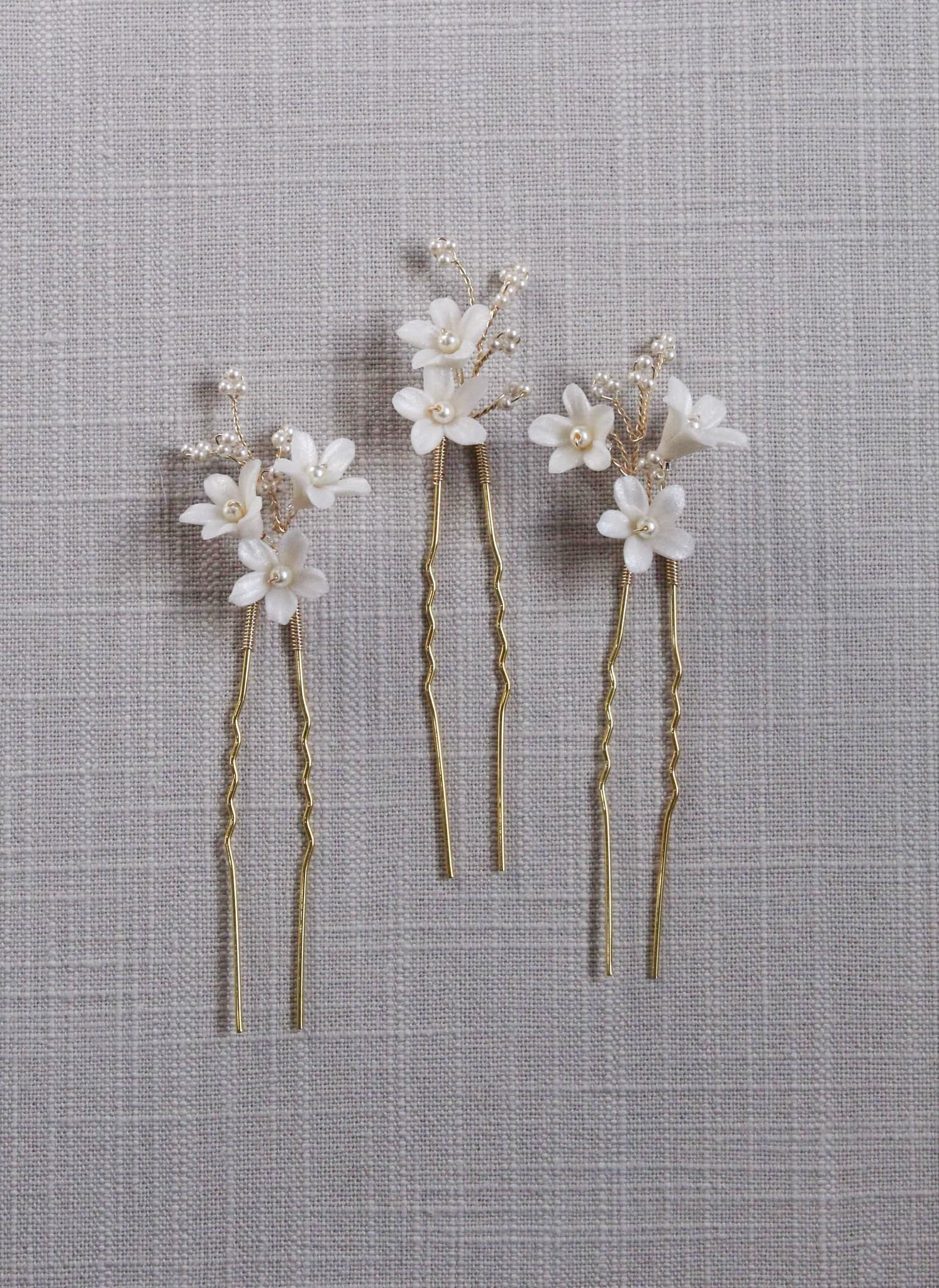 hair pins, wedding hair pins, bridal hair pins, flower hair pins