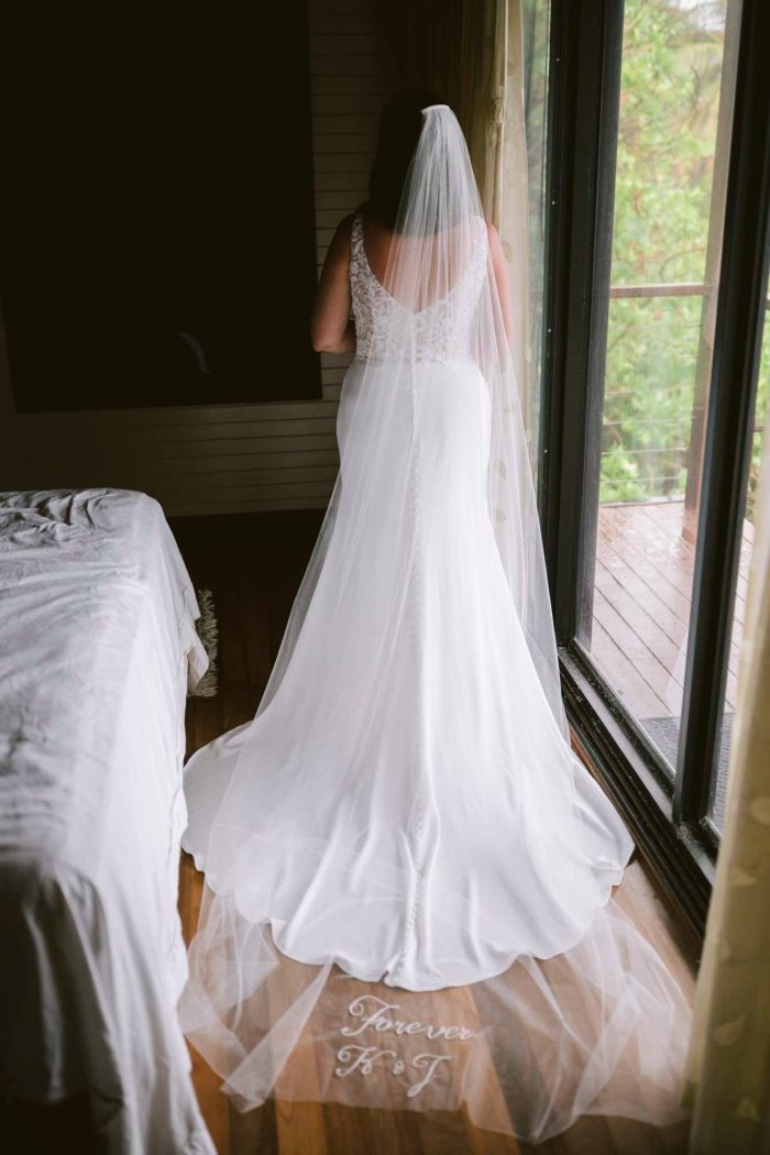 Veils, embroidered veils, custom veil embroidery, monogrammed veil, personalised veil